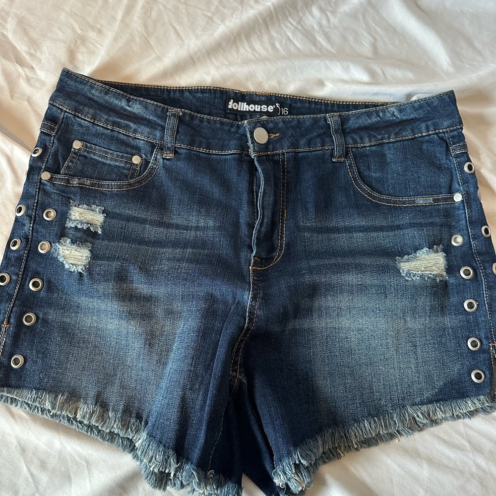 Women's Blue Jean Shorts 16W (3) pairs - Picture 5 of 10